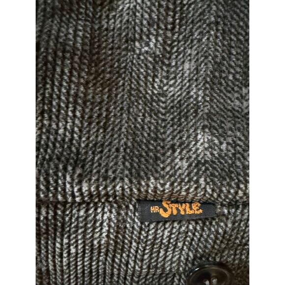 Mr Style Vintage Dark Gray Corduroy Bomber Jacket Cyprus Men’s L - Picture 3 of 10